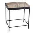 thumbnail image 4 of Benjara Mesh Design Metal Accent Table and Tubular Base, Set of 3, Black, Brown, 4 of 5