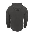 thumbnail image 4 of Men's Casual Loose Fit Long Sleeve Hooded Sweatshirt with Pocket, Spring Fall Everyday Comfort Top,Dark Gray,M, 4 of 4