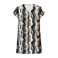 thumbnail image 5 of cocolona Womens Summer Silk Satin Tops Plus Size V Neck Short Sleeve T-shirt Fashion Casual Cute Print Tees Blouses, 5 of 6