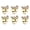 Gold Deer, variant on Christmas Napkin Rings Set of 6, Gold/Silver Xmas Tree Snowflake Elk Napkin Holder Rings for Christmas Wedding Holiday Dinner Table Decoration