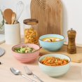 thumbnail image 4 of 6-Piece 26Oz Ceramic Soup Bowl Set, 6.3 Inch Colorful Serving Bowls, Microwave And Dishwasher Safe For Oatmeal Salad Pasta Dessert, 4 of 6