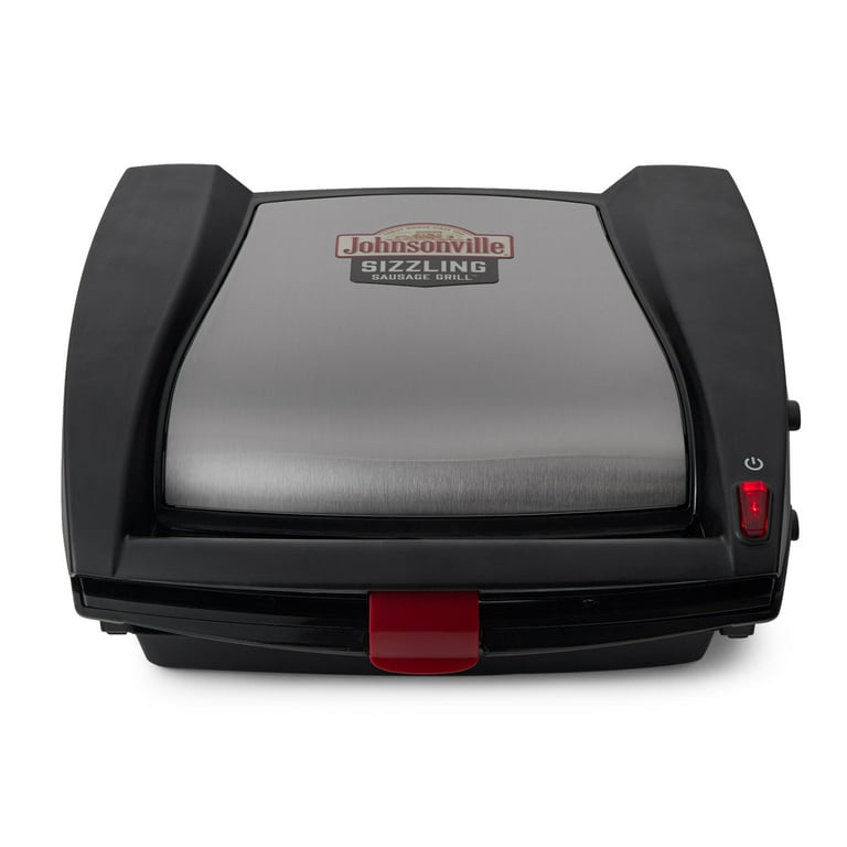 Johnsonville BTG 0498 Sizzling Sausage Indoor Compact Stainless Electric Grill