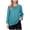 Green Shirts, variant on CAIVO Shirts WoWomen's Casual V Neck Pullover 3/4 Sleeve Solid Color Base Tops Summer Blouse Holiday Back To School Dailywear