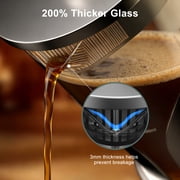 VAVSEA Double Wall French Press Coffee Maker, 35oz Coffee Press with Thicken Borosilicate Glass & 304 Stainless Steel for Travel & Home Use, Gifts for Valentine's Day
