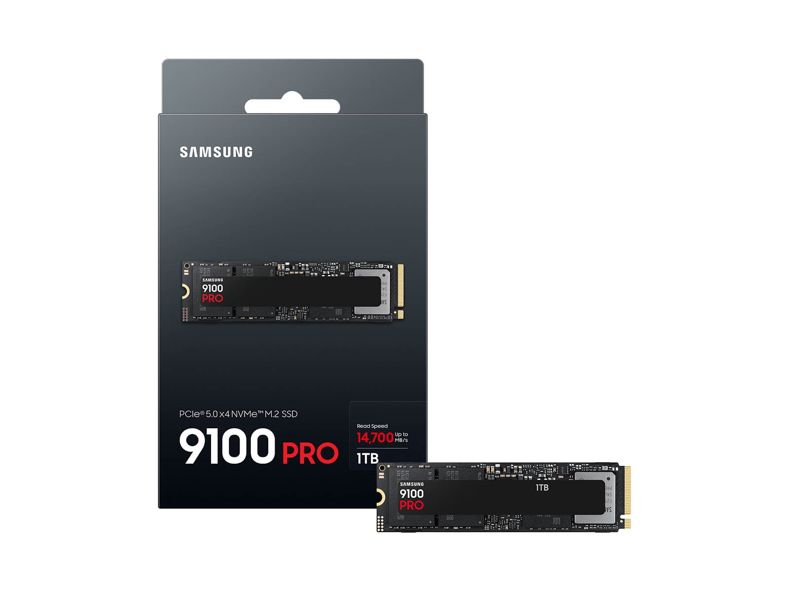 Samsung 9100 PRO 2TB SSD, PCIe 5.0 NVMe M.2, 14,800/13,400 MB/s