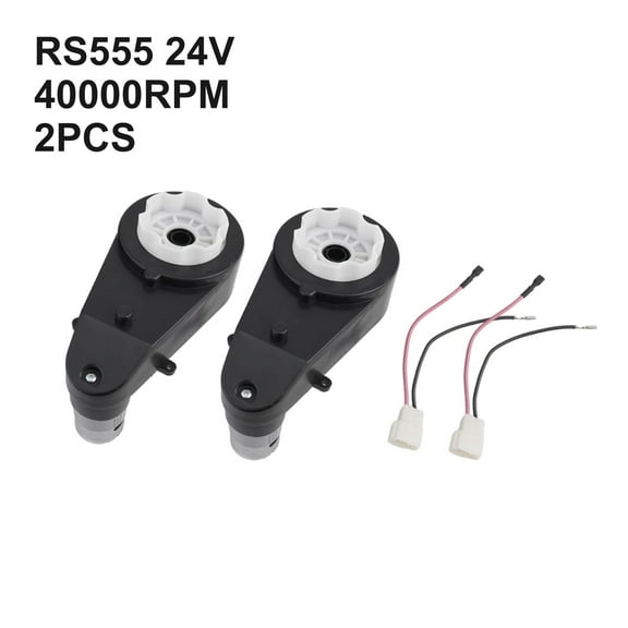 2Pcs 24V 200W Electric Gearbox Rs555 40000Rpm Drive Engine Replacement Quick-Change High Speed For Kids Electric Ride On Car