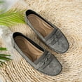 thumbnail image 5 of uvwlwu Casual Shoes for Women On Loafers Comfortable Soft Sole Color Leather Driving With Tassel Fashion Footwear For Ladies(Size:6.5), 5 of 8