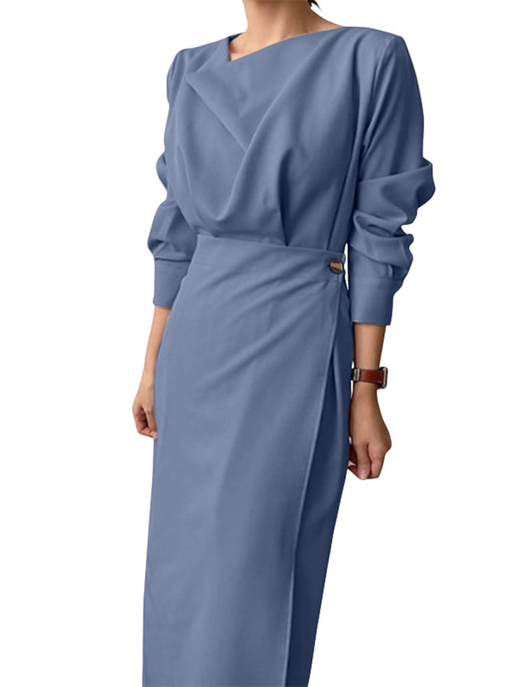 straight wrap dress