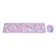 thumbnail image 2 of M Buder Combo de Teclado y Ratón Inalámbrico Retro Mute 2.4G Morado, 2 of 9