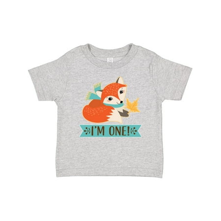 

Inktastic 1st Birthday Woodland Fox 1 Year Old Gift Baby Boy or Baby Girl T-Shirt