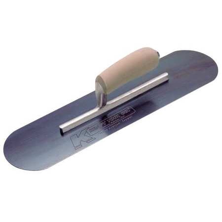 Wood Pool Trowel - Kraft Tool 14, Pool Trowel, Blue Steel, CF277B