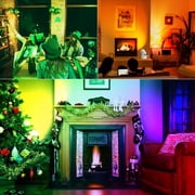 Wallfire 2Pack RGBW Up Lights Indoor with Remote Control, 6W 16 Color Changing Uplighting Indoor Spotlights,for Painting Artwork US 2 Plug 6 FT Power Cord