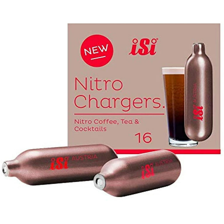iSi Nitro Whipper (1 Quart) with Nitro Coffee Charger (16-Pack) (2 Items) 