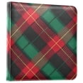 thumbnail image 2 of Self-Adhesive Leather Photo Album Gift For Memories Deep Green Tartan Plaid, 2 of 9