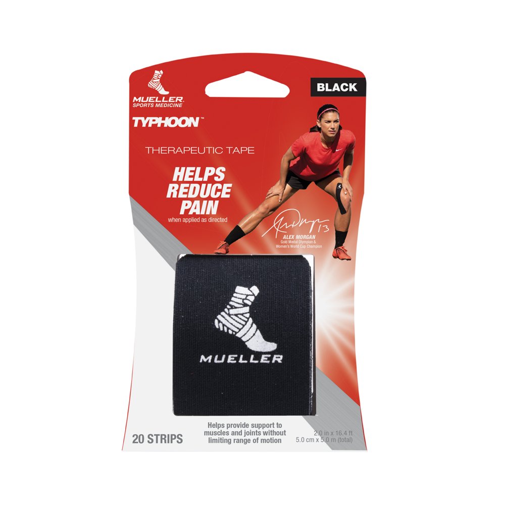 Mueller 2" x 9.75" Black Sports Tape