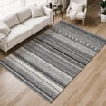thumbnail image 6 of Addison Rugs Mayfield Premium Machine Washable Transitional Stripes Gray Rectangle Rug, 9' x 12', 6 of 6
