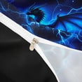 thumbnail image 4 of Metsweet Magical Dragon Duvet Cover Queen, Abstract Blue Lightning Queen Bedding,Black Reversible,3-Piece,1 Duvet Cover and 2 Pillowcases, 4 of 6