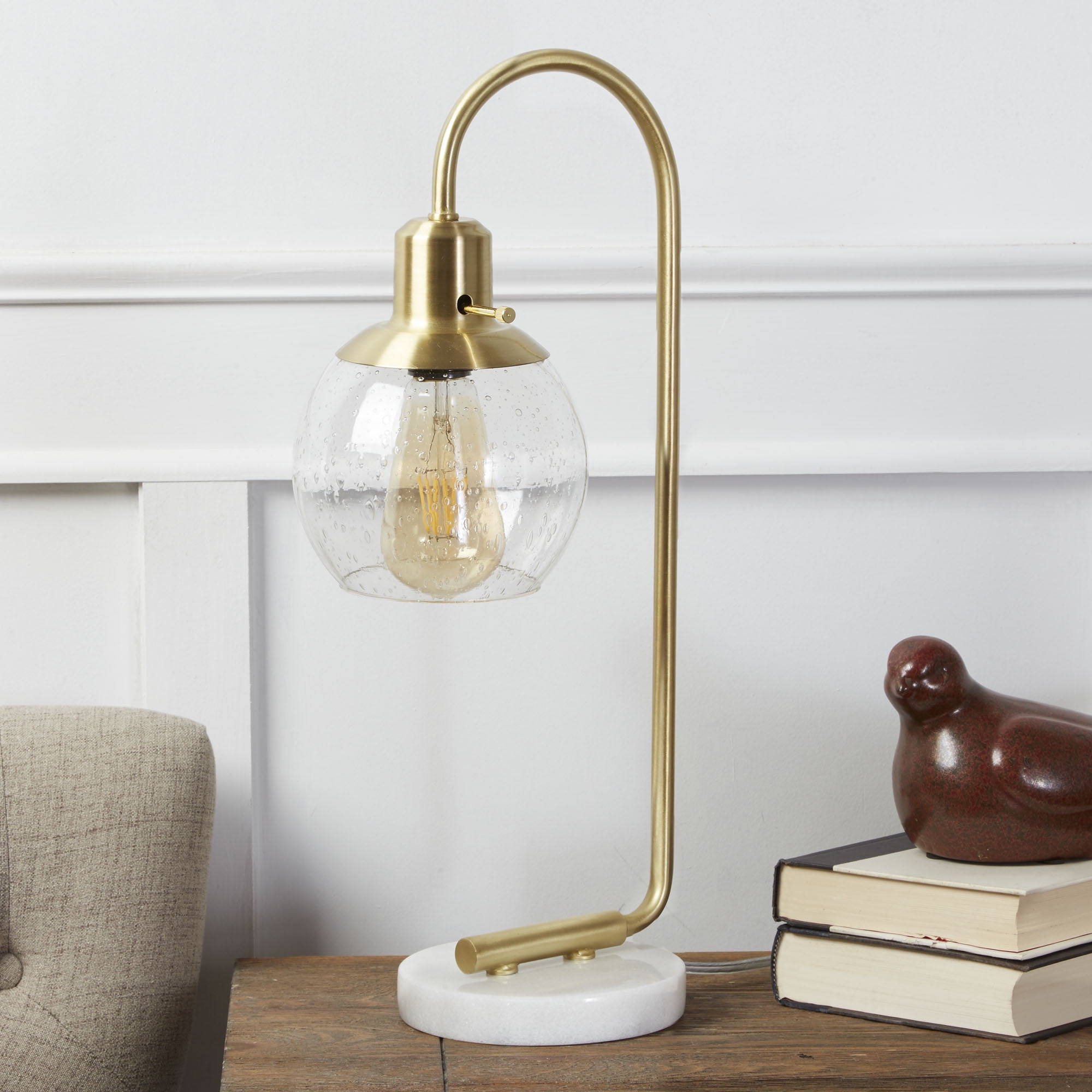 marble base bedside lamp