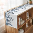 thumbnail image 6 of Blue Eucalyptus Leaves 48 Inch Table Runner, Watercolor Summer Botanical Farmhouse Dresser Scarf Cotton & Linen Tablerunner for Dining/Kitchen Island/Holiday Party Décor 13" x 48", 6 of 9