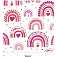 thumbnail image 2 of Benartex Valentine Rainbow Love White 100% Cotton Price per Yard, 2 of 2