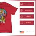 thumbnail image 4 of Tee Hunt Dean Russo Sweet Poodle T-Shirt Dog Pattern Puppy Adopt Pet Men's Tee, Red, XX-Large, 4 of 5