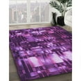 thumbnail image 2 of Ahgly Company Indoor Square Patterned Purple Area Rugs, 3' Square, 2 of 6