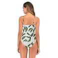 thumbnail image 3 of Women'S V Neck One Piece Bikini Ruffled High Waisted Backless Tankini Elegant Swimsuit Tummy Control Beach Bathing Suit, 3 of 5