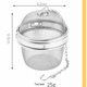 thumbnail image 3 of Paquete de 2 bolas de especias de acero inoxidable, colador de té, Infusor de té, bola para condimentos, filtro de acero inoxidable, bola de té, 3 of 5