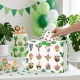 thumbnail image 2 of Jungle Animal Birthday Gift Bag Safari Animal Bag with Wrapping Paper Greeting Card Wild Animal Gift Bag for Boys Girls Woodland Theme Zoo Birthday Summer Party Baby Shower Supplies, 2 of 4