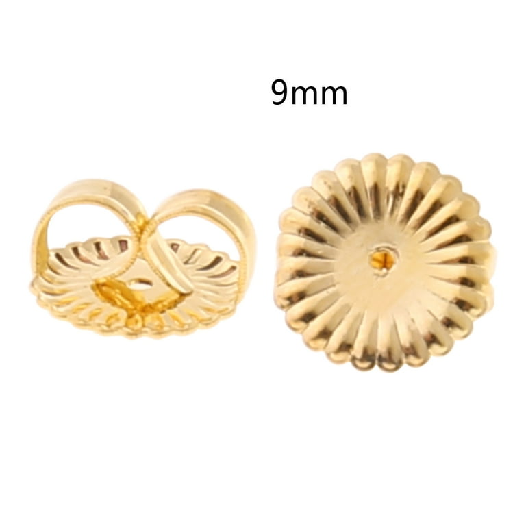 ✪ 100Pcs Gold Earring Backs Replacement Secure Ear Studs Locking