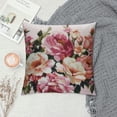 thumbnail image 2 of Acheng Decorative Throw Pillow Cover Happy Mother's Day Pillow Cases Spring Flowers Floral Pink White Plaid Warm Family Cushion Cover Super Soft Brushed Fabric Pillowcase for Home Couch Sofa Bed White, 2 of 5