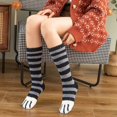 thumbnail image 4 of BKQCNKM Socks for Women Womens Socks Wool Socks for Women Fuzzy Socks Cozy Soft Fluffy Cute Animal Slipper Socks Sleeping Warm Socks for Girls Fuzzy Socks for Women, Dark Gray One Size, 4 of 5