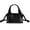 A - Black, variant on Gustave Women's PU Leather Crossbody Bag Small Shoulder Handbag Cloud Shaped Ruched Stylish Top Handle Clutch Purse with Adjustable Strap - Black