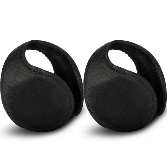 2 Packs Fleece Earmuffs Winter for Men Women Ear Warmer Fleece Ear muff Winter Accessory for Men Women Kids