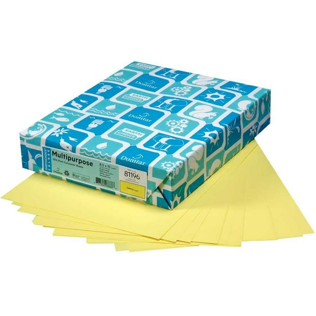 Domtar 81088 Lettermark Papier Coloré Polyvalent Format Légal - 8-1/2 x 14 Canari (Lot de 500)