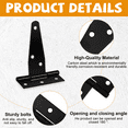 thumbnail image 4 of Quick-Easy Installation Gate Hinges, Adjustable Self-Closing Mechanism, Low Maintenance, Weather Resistant, Galvanized Iron For Light To Medium Doors, Privacy Panels Optional, 4 of 8