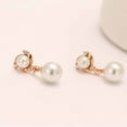 thumbnail image 4 of Fiaya Women Simple Fashion Studs, Creative Pearl Earrings for Women, Jewelry Gifts for Daughter Sister (B), 4 of 4