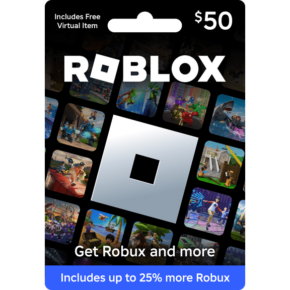 Roblox $50 Gift Card [Physical]   Exclusive 'The Hunt' Virtual Item