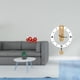 thumbnail image 2 of Abanicos plegables festivos,Decoraciones de abanicos de papel para el Año Nuevo Chino 2025,Reloj de pared,Reloj de pared decorativo para baño o dormitorio,Reloj de pared redondo, 2 of 8