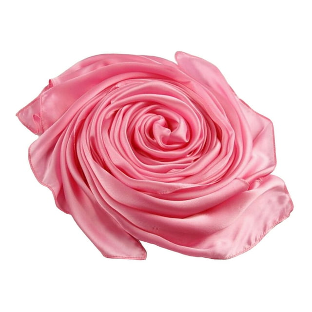 Foulard pour Femmes Style Simple Châle de Plage Élégant Cache-Cou Unique Accessoire de Mode pour Voyage en Plein Air Rose