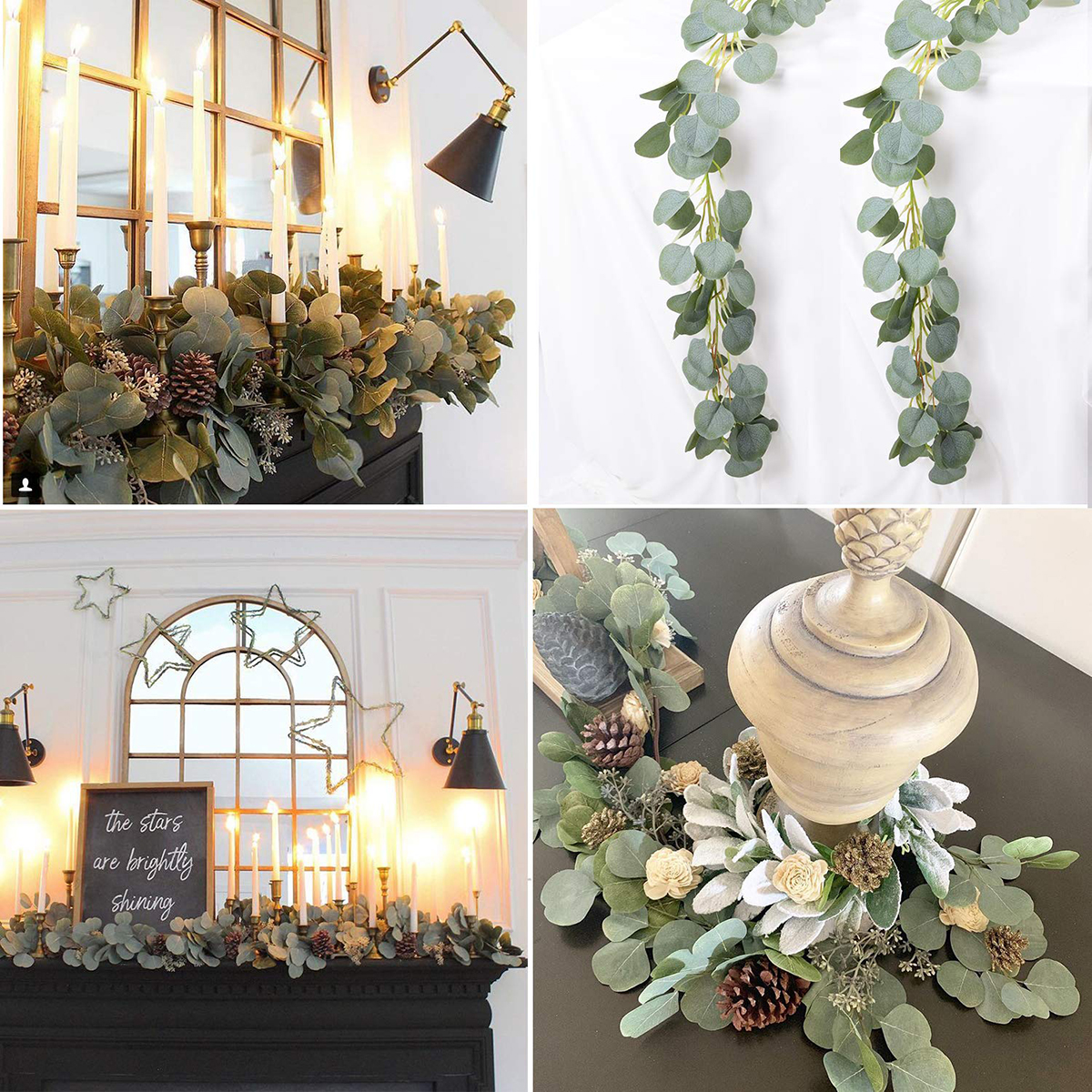 6.5Ft Leaves Artificial Ivy Garland Greenery Decor Faux Green Hanging