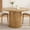 Walnut, variant on Farini 43" Round Dining Table, Modern Wood Kitchen Table with Hidden Storage & Metal Base, Seats 4, for Dining Room or Kitchen, Walnut