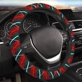thumbnail image 4 of XMXT Rhombus Line Christmas Decoration Steering Wheel Cover, Elastic Non-Slip Universal Fit Car Decor Accessories Protector for Auto SUV Trucks, 4 of 8