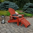 thumbnail image 3 of highwood  Folding and Reclining Adirondack Chair with Folding Ottoman Rustic Red, 3 of 5
