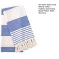 thumbnail image 4 of huanledash Beach Towel Striped Pattern Quick Drying Water Absorption Cotton Swimming Pool Absorbent Large Towel Daily Use, 4 of 8