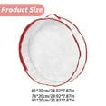 thumbnail image 3 of Christmas Wreath Storage Bag, Clear Christmas Wreath Storage Container, Transparent Round Storage Container with Zipper, Wreath Storage Holder, Organization for Holiday Wreath Decoration, 3 of 7