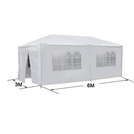 10′ x 20′ POP UP White Wedding Party Folding Tent Gazebo Beach