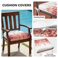 thumbnail image 3 of Outdoor Patio Cushion Covers 4 Pack Red Eucalyptus Patio Chair Cushion Covers with Ties and Zipper Watercolor Leaves Waterproof Outdoor Seat Cushion Covers for Patio Furniture 20"x18", 3 of 9