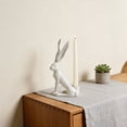 thumbnail image 6 of Vggrvlo Easter Bunny Candlestick Holders Vintage Rustic Bunny Stick Holders Resin Taper Candle Centerpieces Decor for Easter Fireplace Mantle Dining Table, Holiday Office Home Gift Shape A, 6 of 6