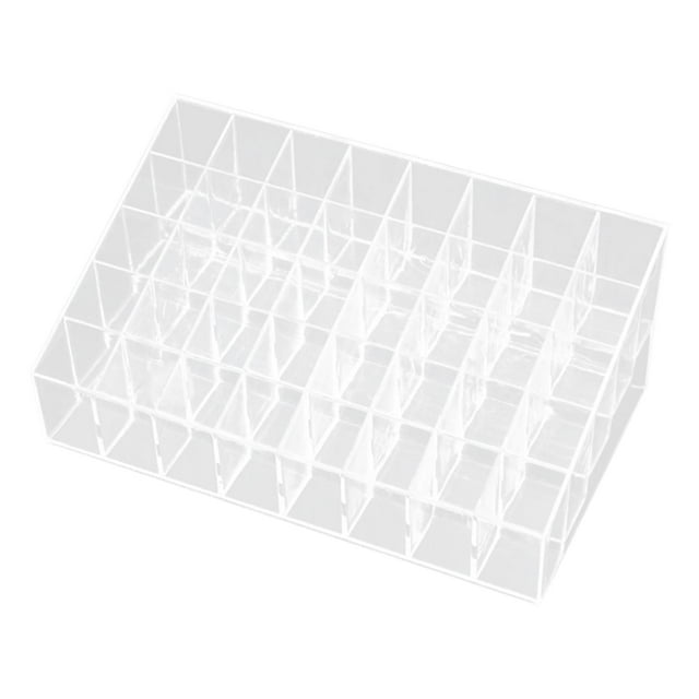 Caja de almacenamiento de cosméticos acrílicos, contenedor de esmalte de uñas, soporte para brillo de labios, vitrina cosmética para brillo de labios 40 rejillas